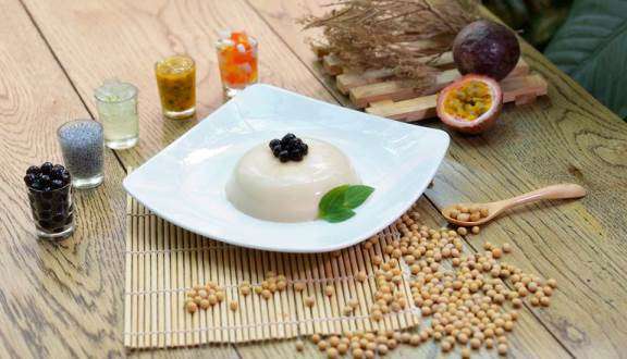 Cách làm Bánh Pudding sữa đậu nành