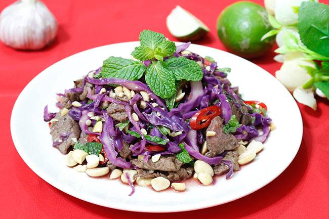 Cách làm món cải bắp kiểu san hô