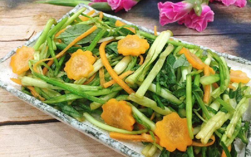 Cách làm món rau cần trộn đậu phụ khô