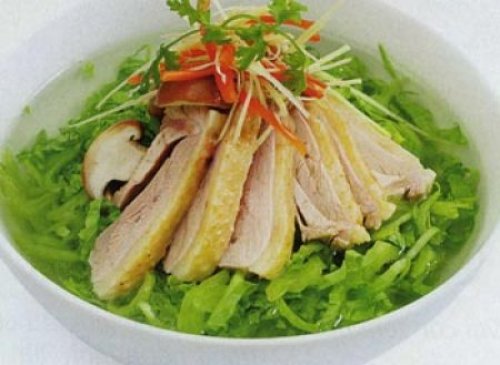 Cách làm thịt vịt xào cải xanh